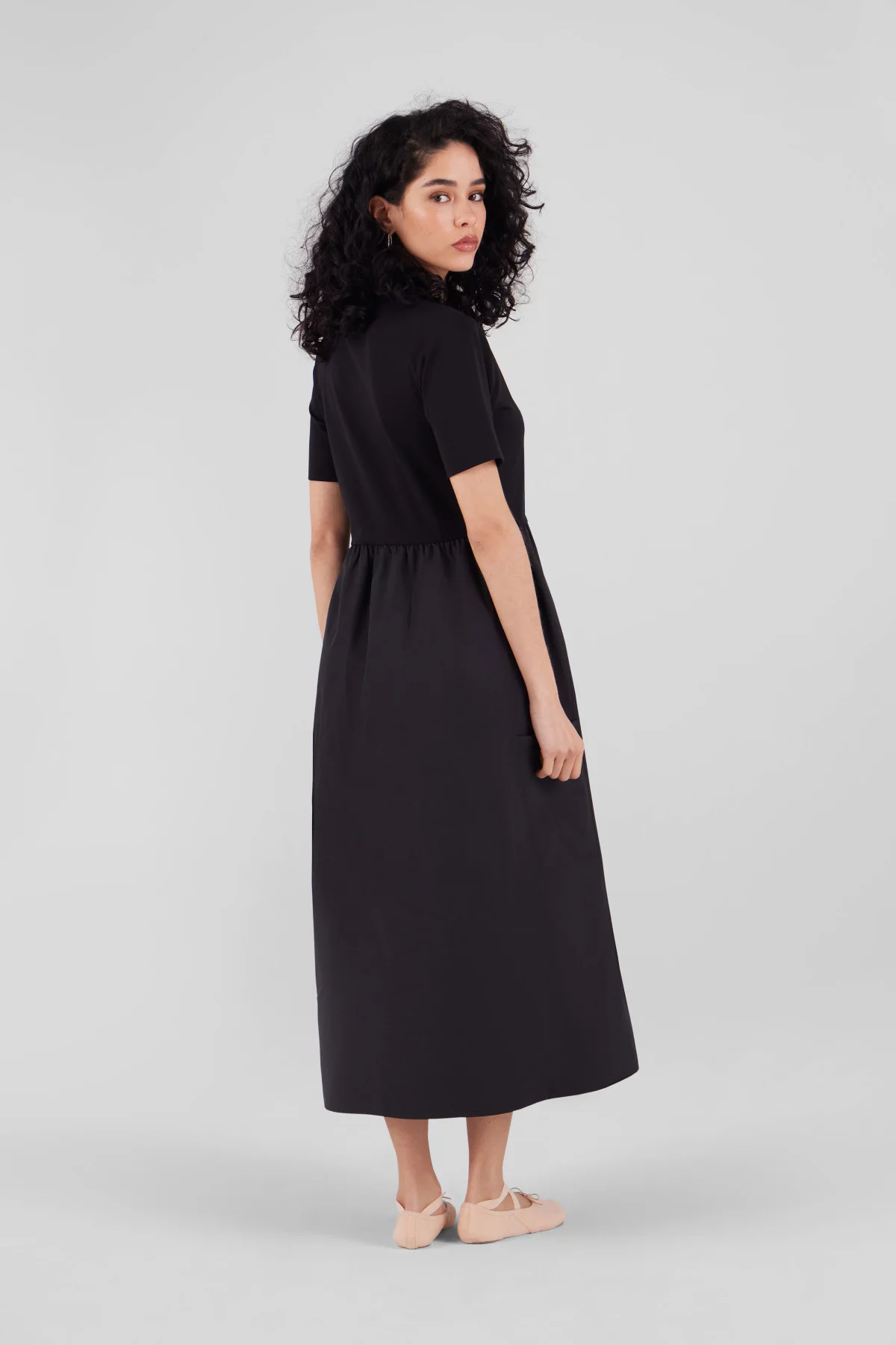 Long dress with short sleeves Marcella