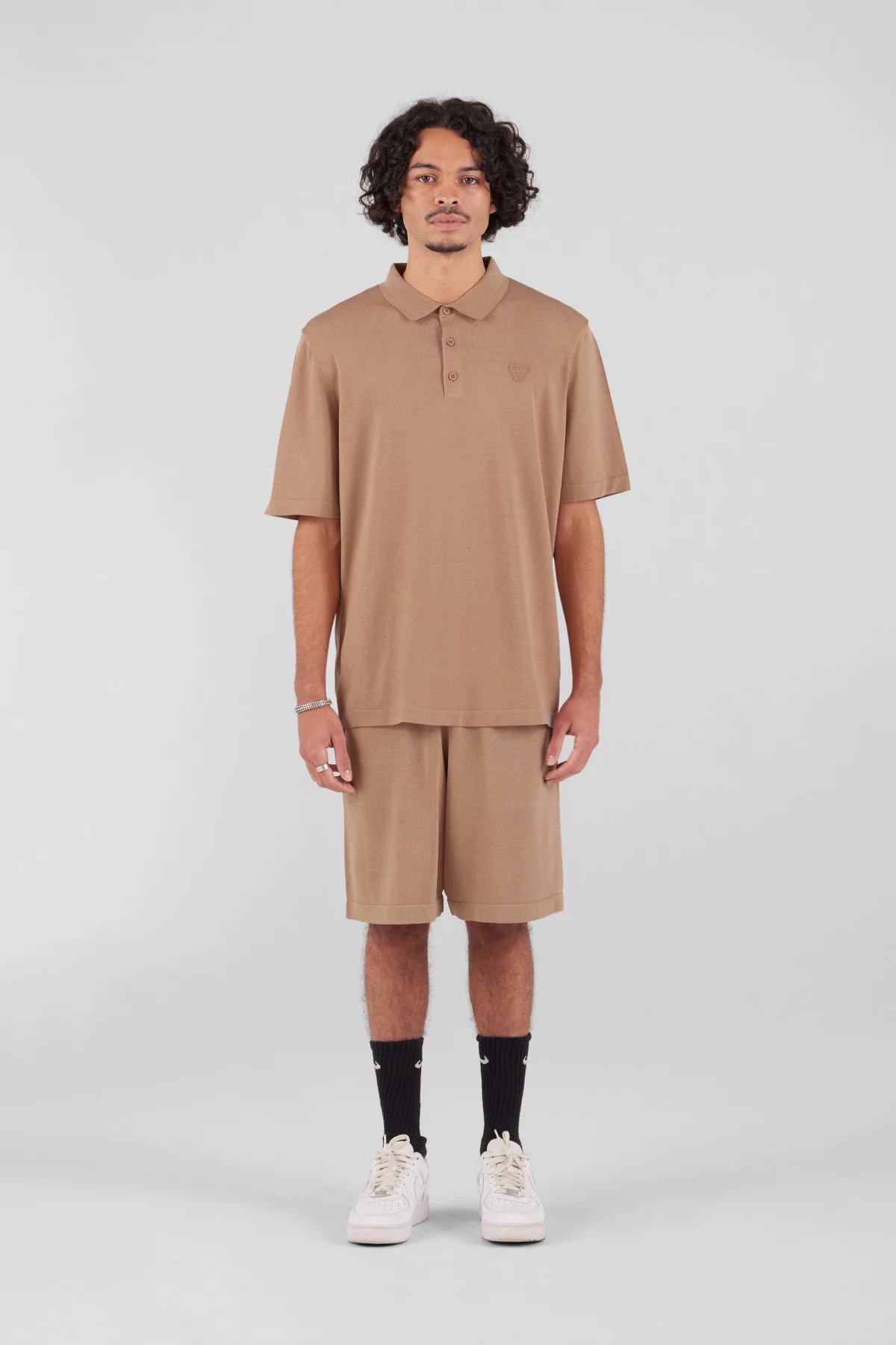 Loose knit polo shirt Jude