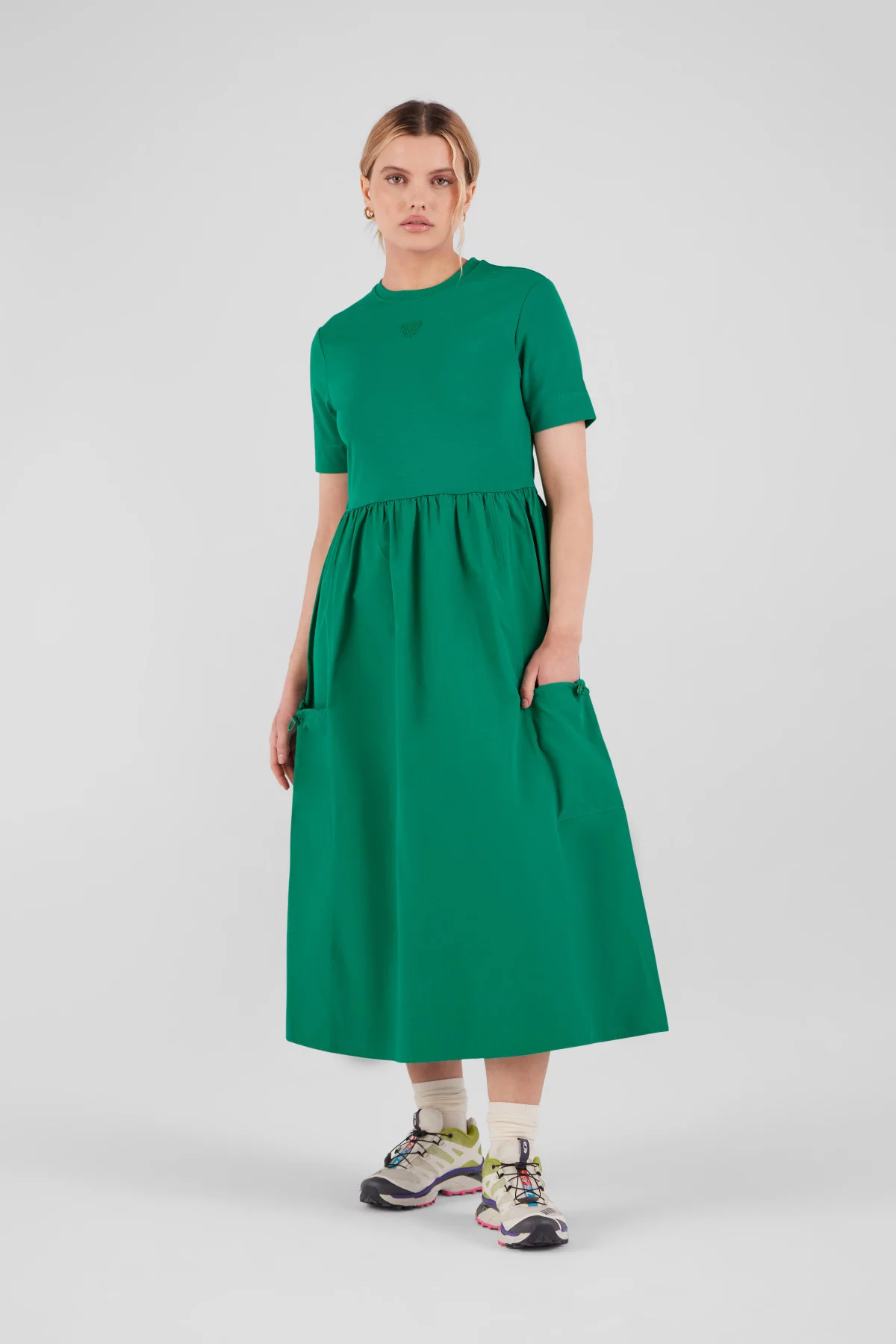 Long dress with short sleeves Marcella