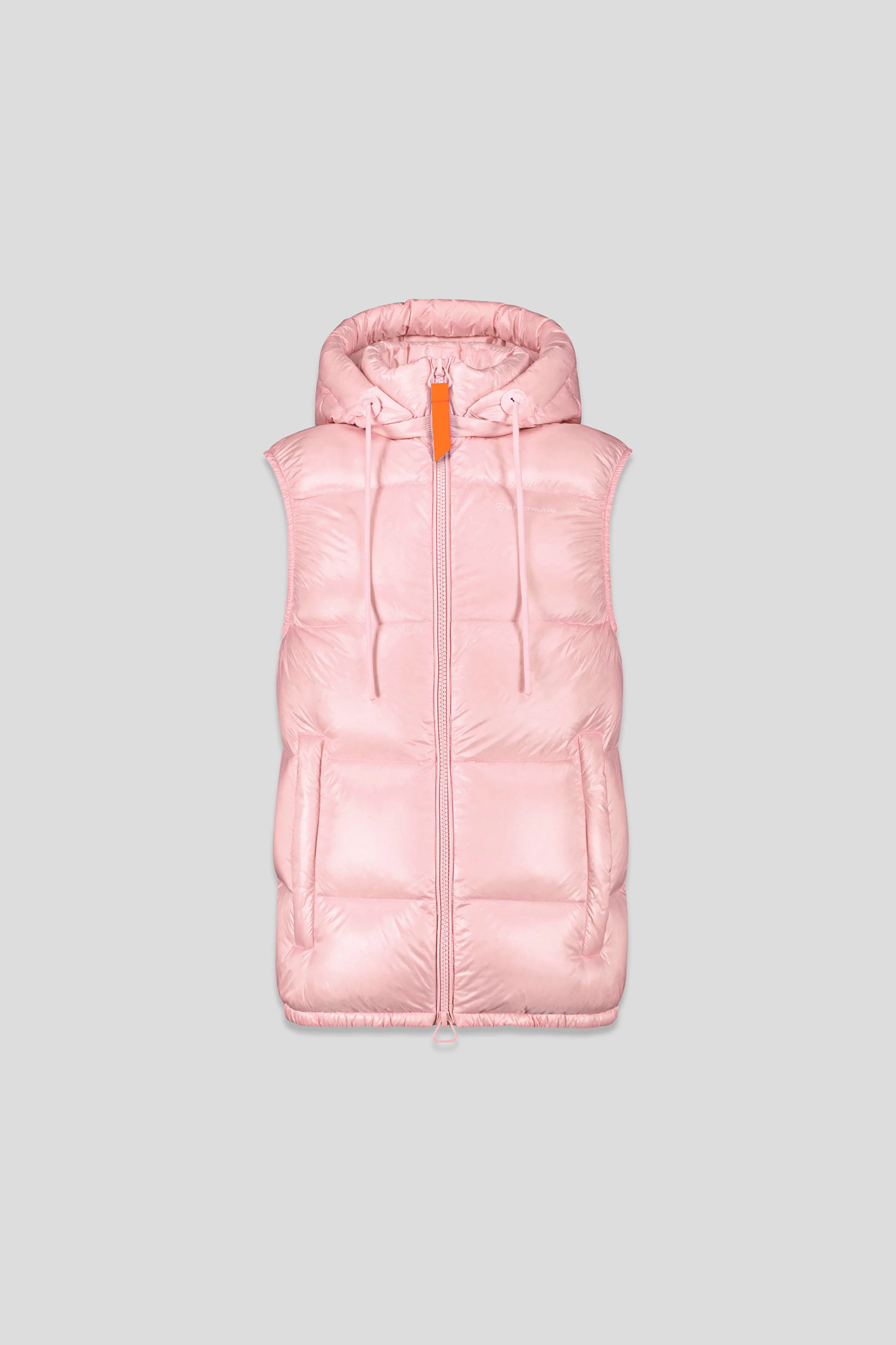 Sleeveless down jacket in shiny nylon Cesar