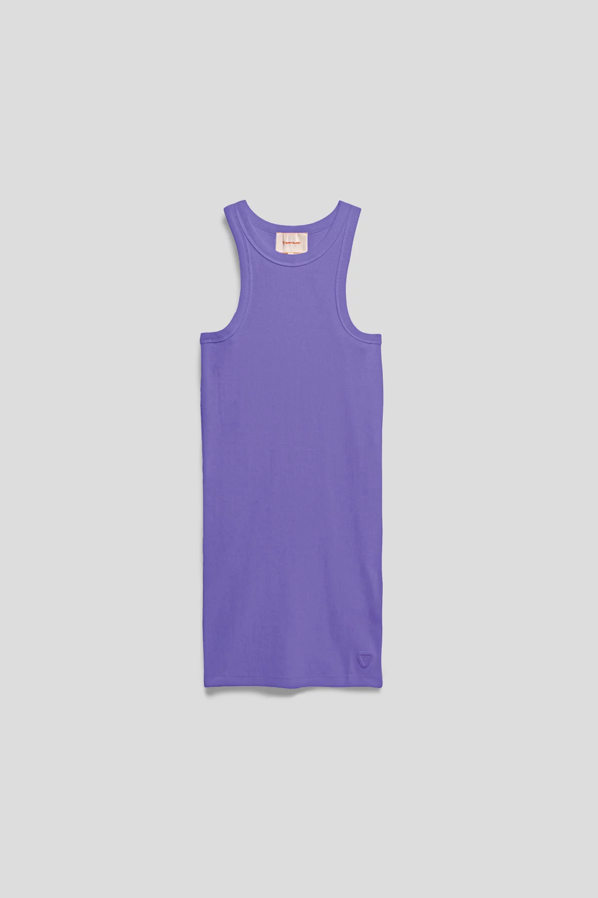 Sleeveless dress in ribbed jersey Tia