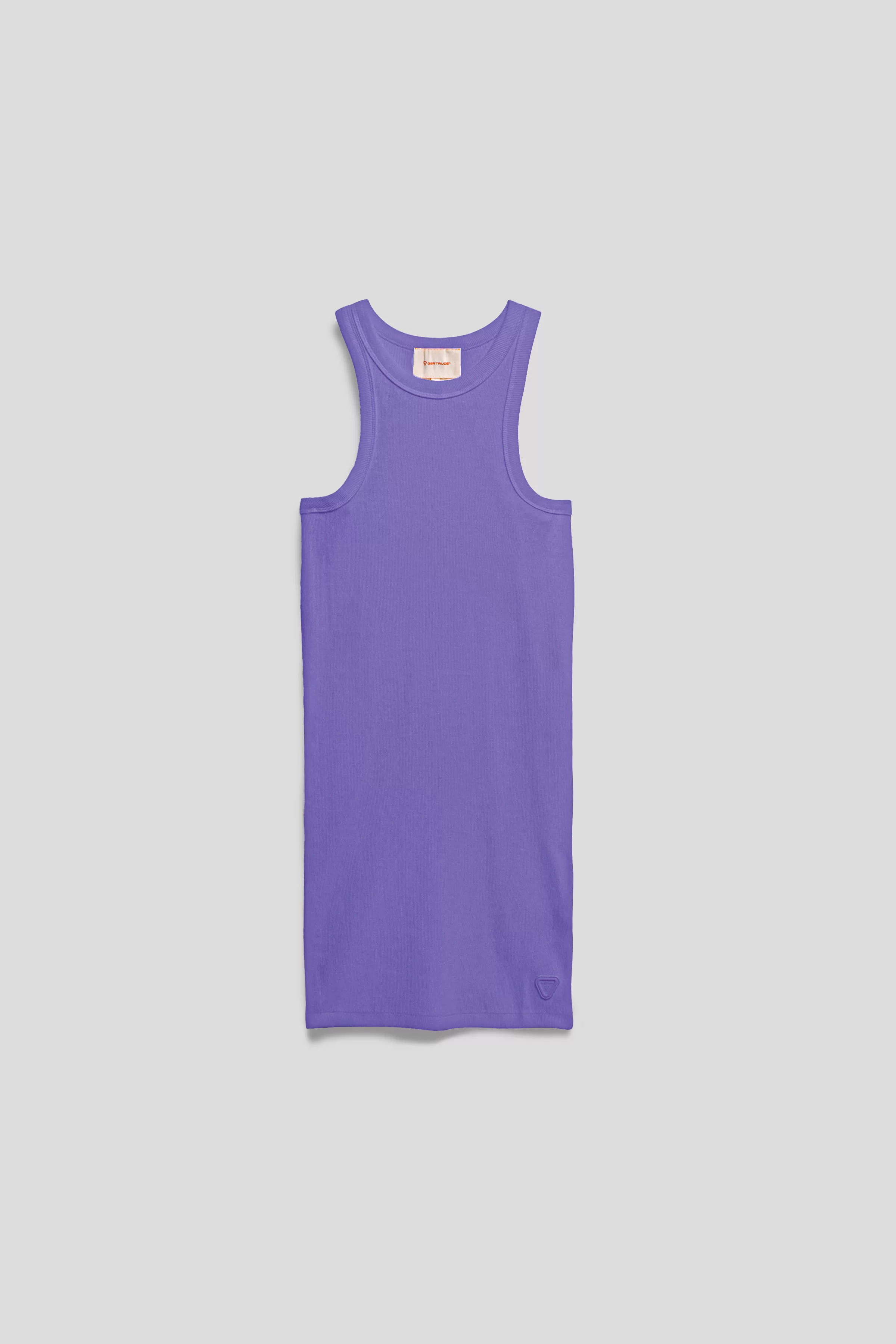 Sleeveless dress in ribbed jersey Tia