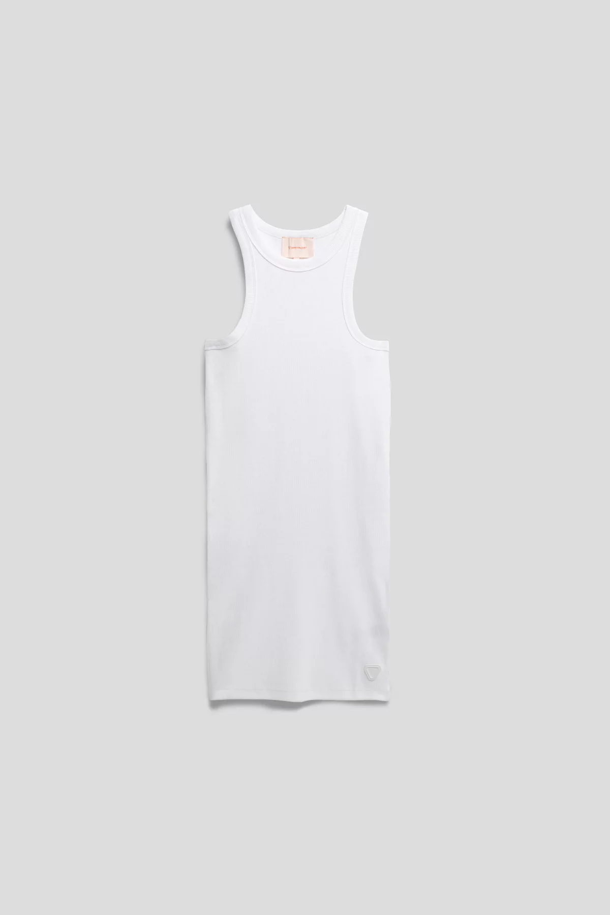 Robe moulante sans manche en jersey côtelé Tia