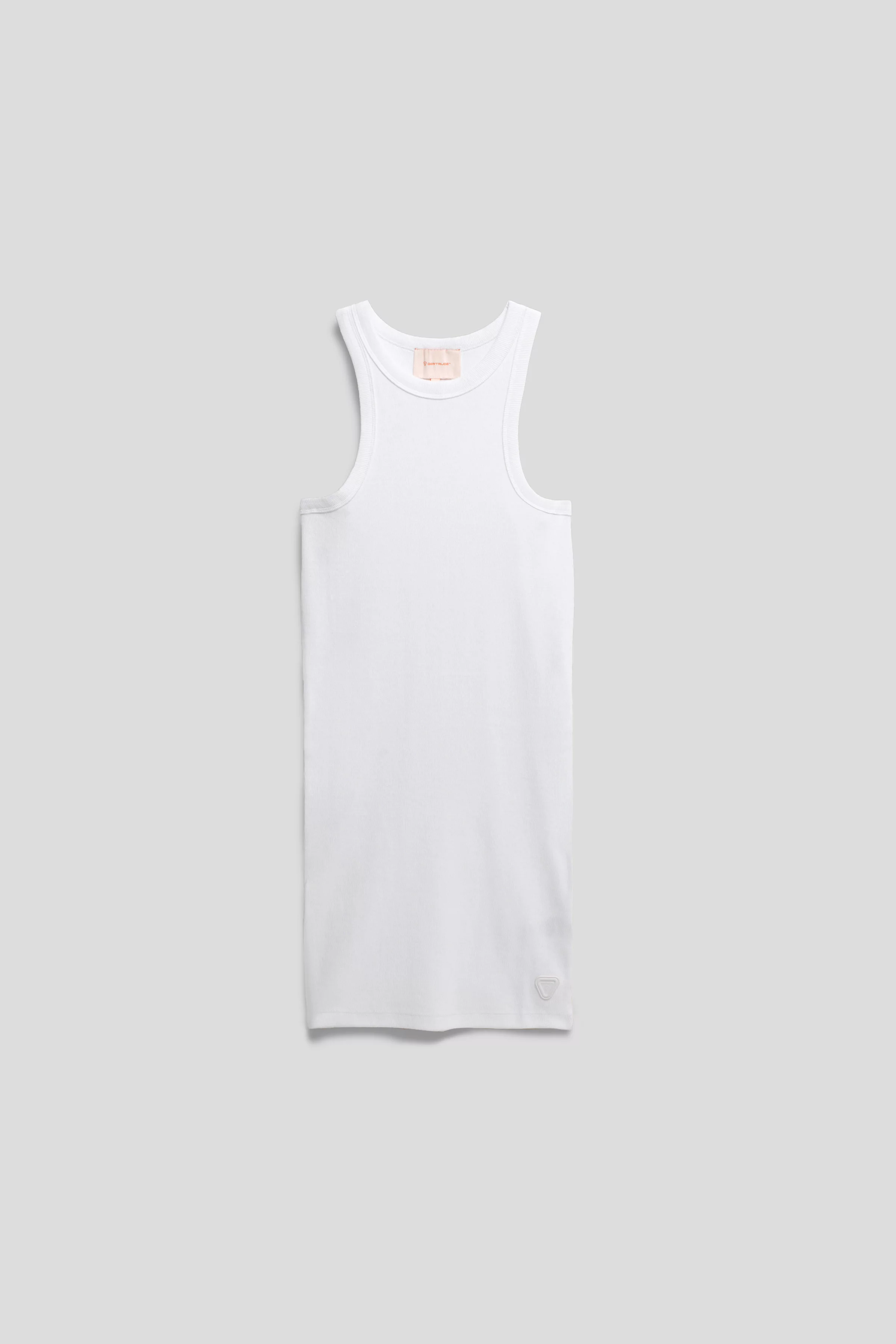 Sleeveless dress in ribbed jersey Tia