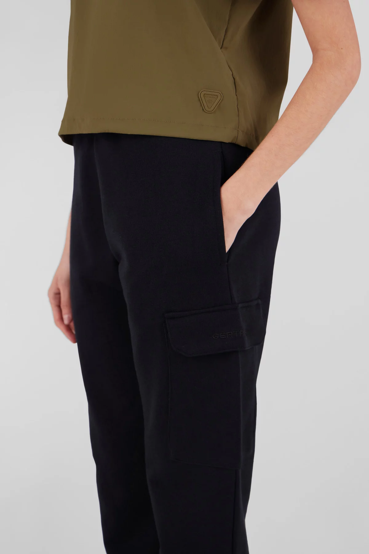 T-shirt avec print poitrine et lien deserrage Nenette