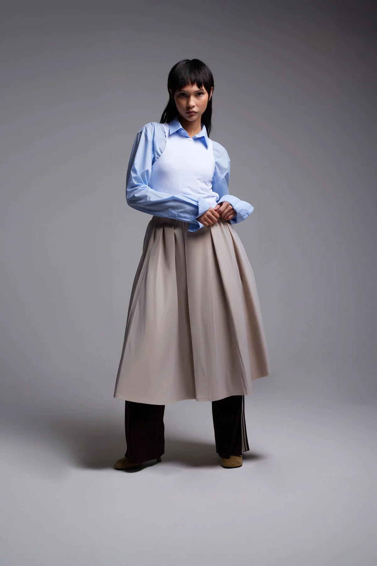 Sleeveless midi dress with back opening Marcelline