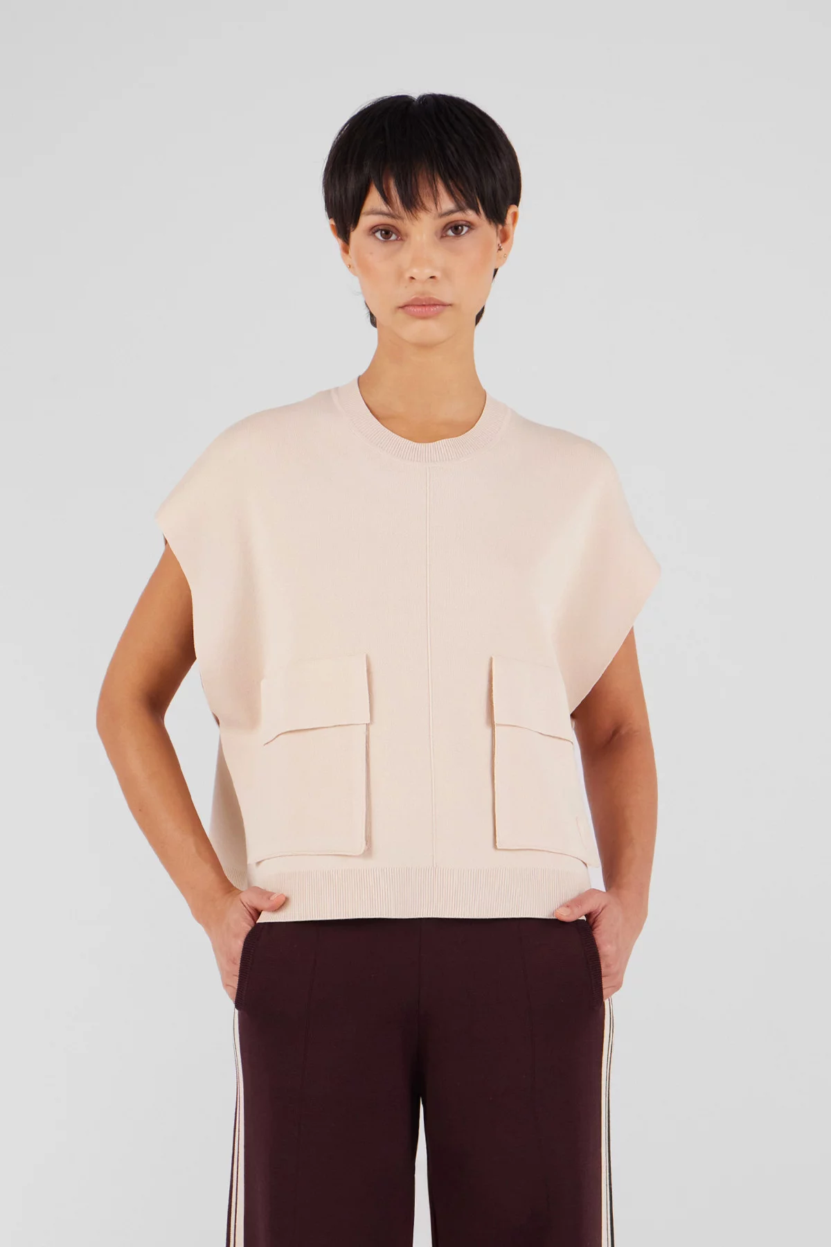 Pull en maille à col rond Chen