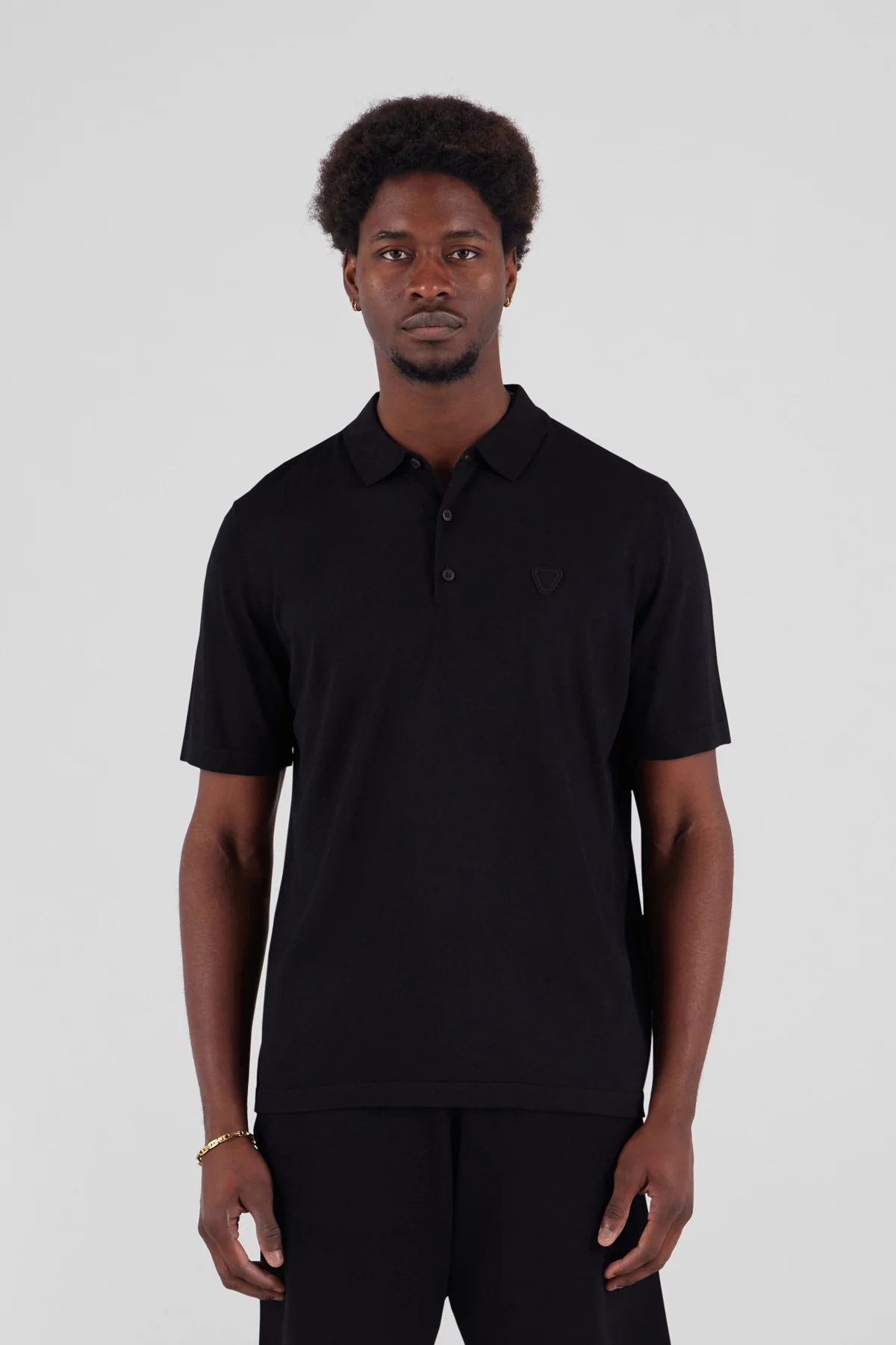 Loose knit polo shirt Jude