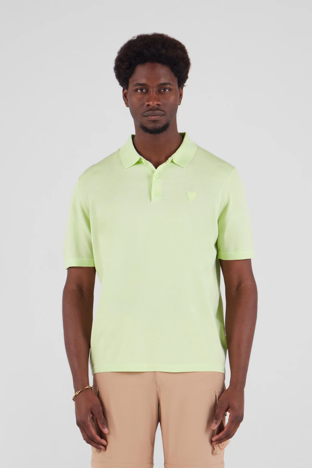 Loose knit polo shirt Jude