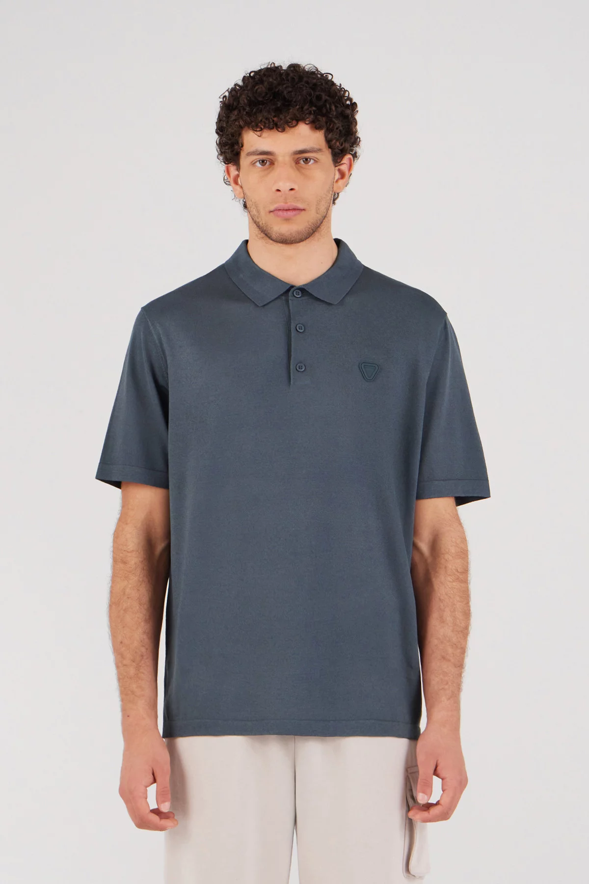 Loose knit polo shirt Jude