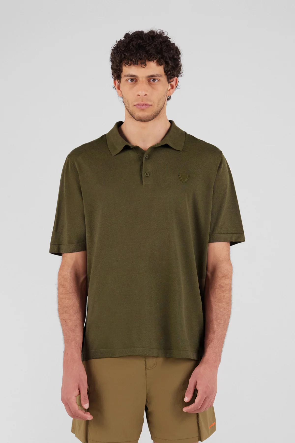 Loose knit polo shirt Jude