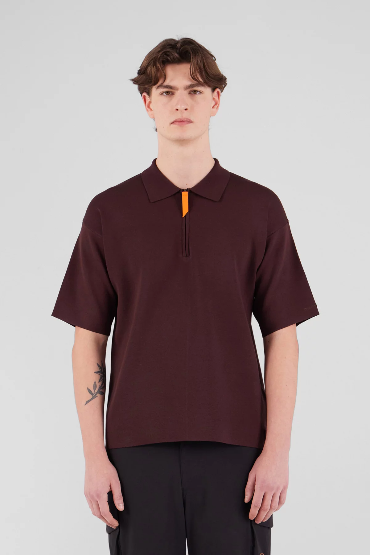 Polo en maille avec col zippé Lulu