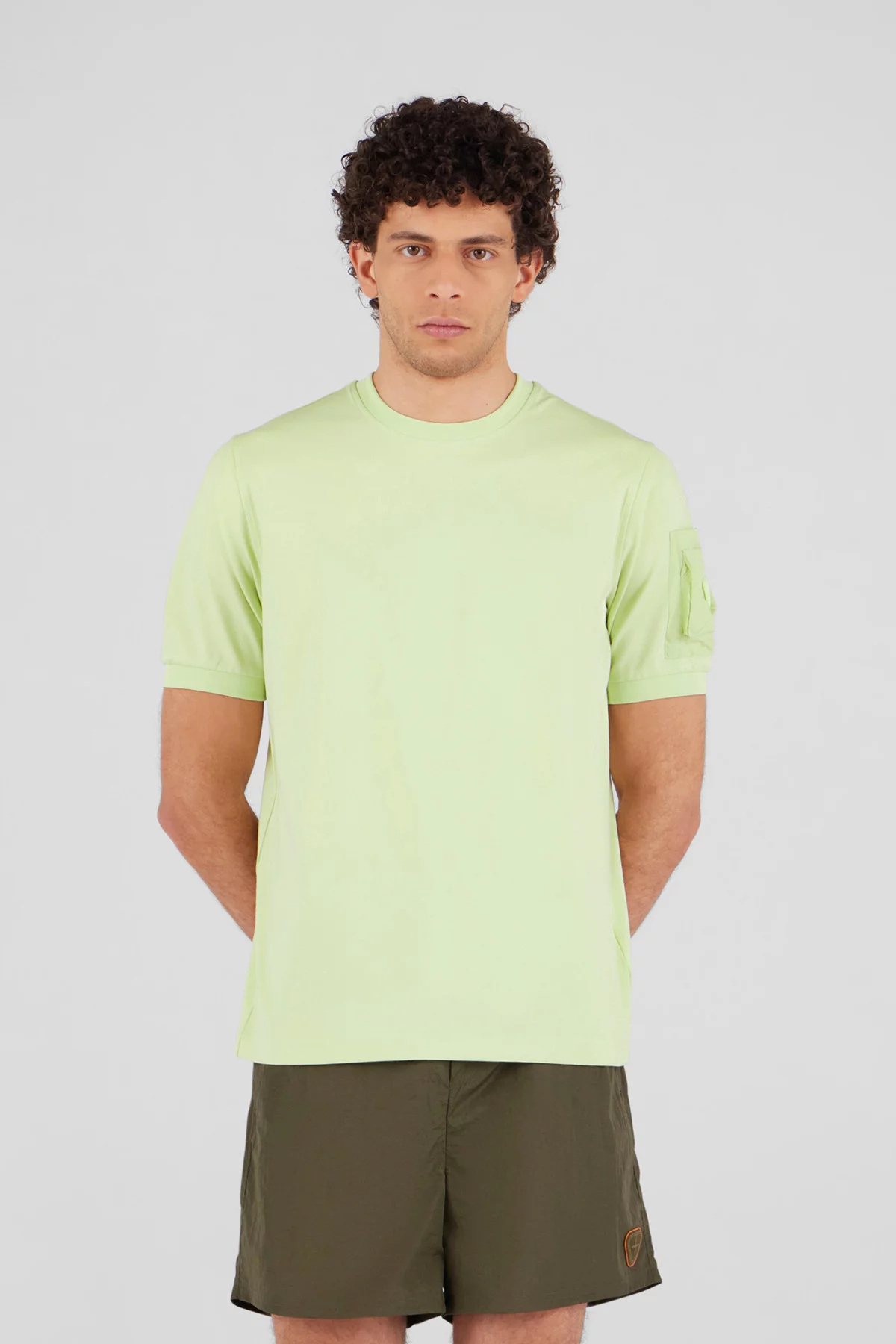 T-shirt with nylon pocket...