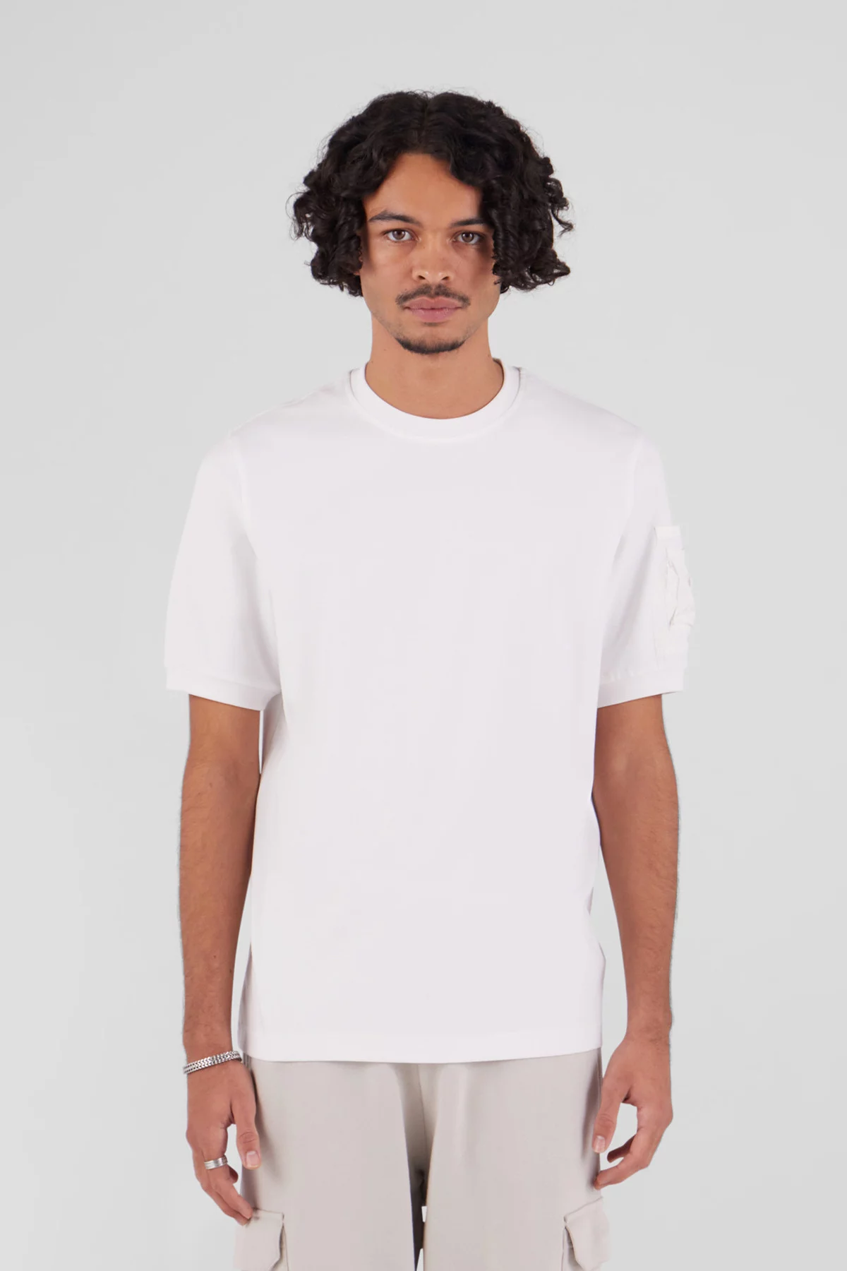 T-shirt with nylon pocket...