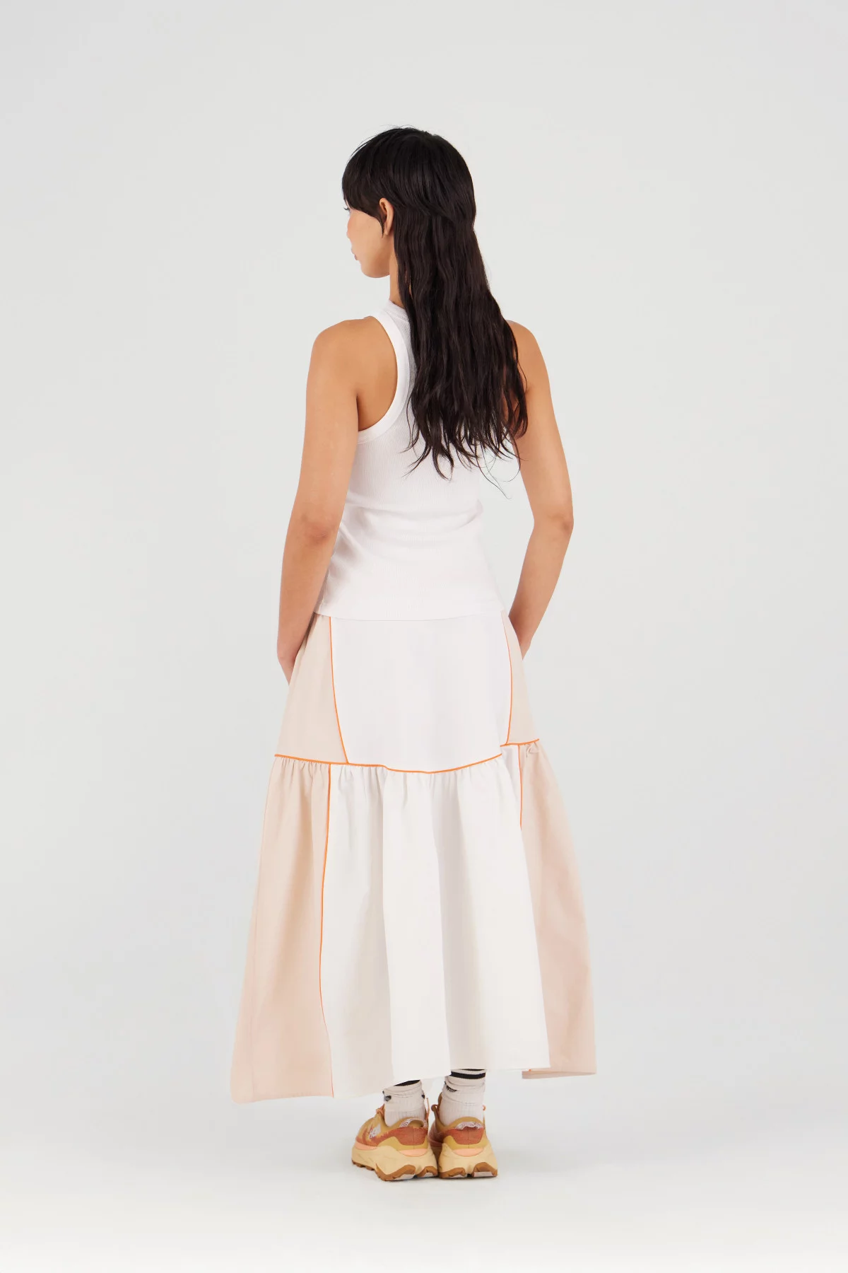 Jupe longue bicolore Judith