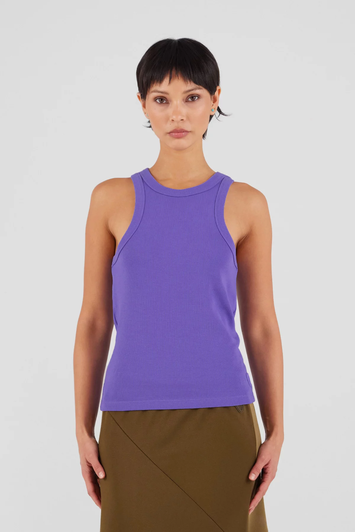 Tank top in ribbed jersey...