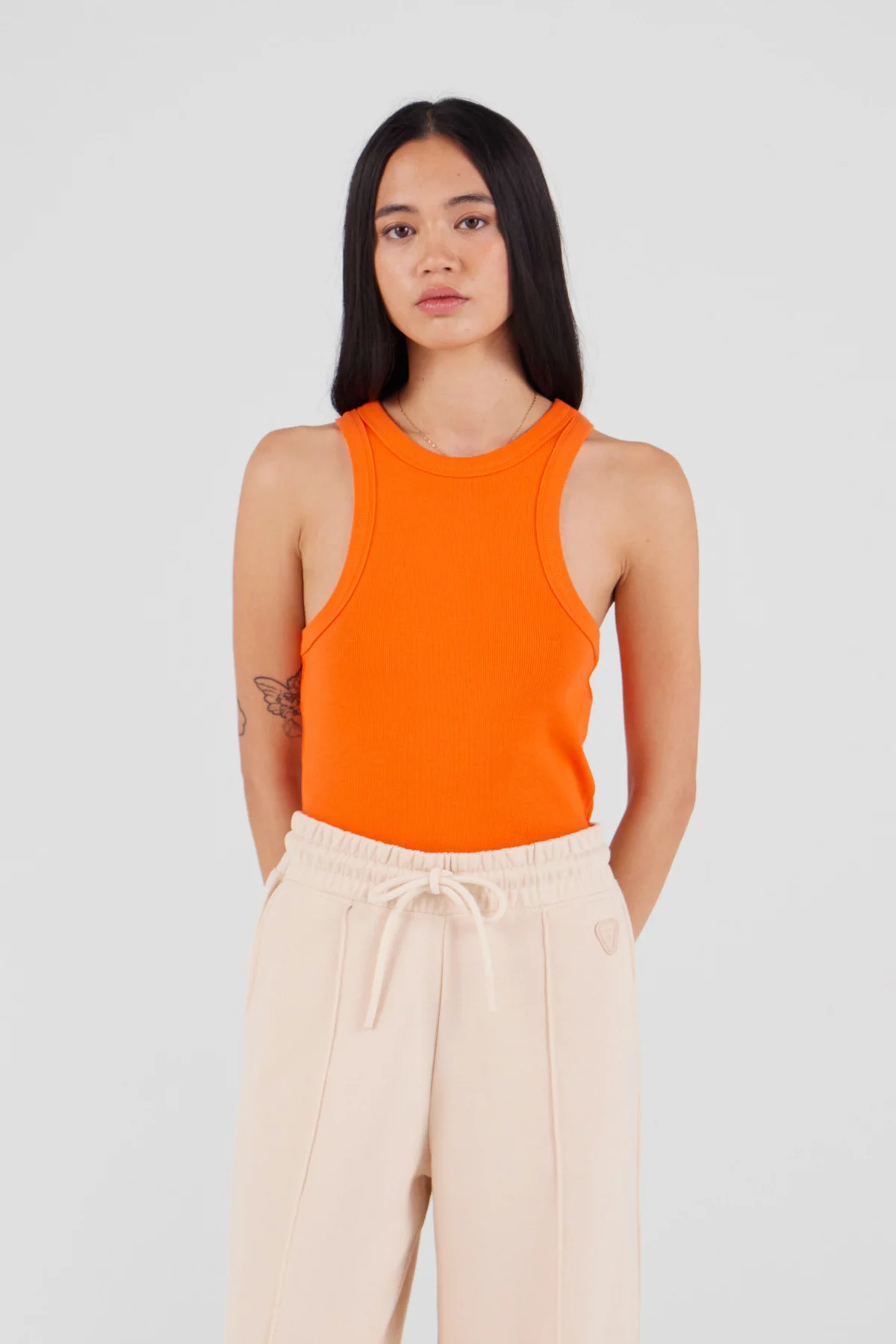 Tank top in ribbed jersey...